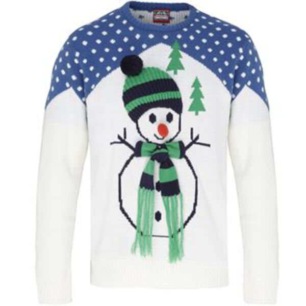 Snow Man 3D Adults Christmas Jumper - Elite Custom Clothing Thumbnail